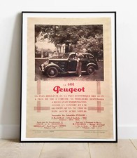 Poster vintage peugeot d'occasion  L'Isle-sur-la-Sorgue