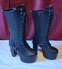 Stiefel plateau demonia gebraucht kaufen  Weilheim