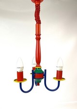 Candelabro raro colorido anos 80 pós-moderno meados do século idade memphis abajur suspenso comprar usado  Enviando para Brazil