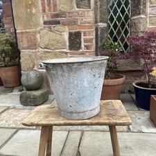 Vintage galvanised bucket for sale  DERBY