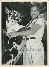 Usado, Foto assinada do cantor brasileiro Silvio Caldas Great Dane cachorro para boxeador Joe Louis 1950 comprar usado  Enviando para Brazil