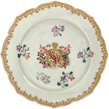 Placa armorial de exportação chinesa de porcelana do século XVIII, brasão de veados/cães comprar usado  Enviando para Brazil