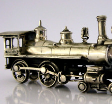 BOM TAMANHO 170g TREM A VAPOR MINIATURA RARO PRATA MACIÇA c1970 ANTIGO PESADO comprar usado  Enviando para Brazil