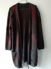 Cardigan bordeaux gris d'occasion  Saint-Fargeau-Ponthierry