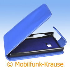 Flip Case Etui Handytasche Tasche Hülle f. LG E400 Optimus L3 (Blau), usado comprar usado  Enviando para Brazil