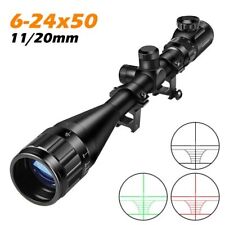 Escopo de rifle de caça 6-24x50 AOEG vermelho e verde iluminado comprar usado  Enviando para Brazil