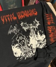 Camiseta VITAL RESTOS LS Blasphemy Beherit Sarcofago Mayhem Deicide comprar usado  Enviando para Brazil