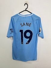 CAMISA DE FUTEBOL MANCHESTER CITY 2017/2018 HOME #19 SANE NIKE TAMANHO M ADULTO comprar usado  Enviando para Brazil