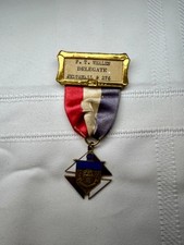 Broche antigo Knights Of Columbus Delegado 1928 Whitehall NY F.T. Baleias comprar usado  Enviando para Brazil