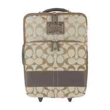 Bolsa de transporte Coach Travel mala bege PVC couro 55x37x23cm usada, usado comprar usado  Enviando para Brazil