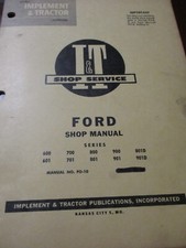 Tratores Ford 600-601-700-701-800-801/D-900-901D I&T Shop Service Man 1958 comprar usado  Enviando para Brazil