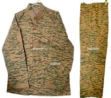 Uniformes de camuflaje a rayas de tigre naranja ejército Burkina Faso originales raros de África segunda mano  Embacar hacia Mexico