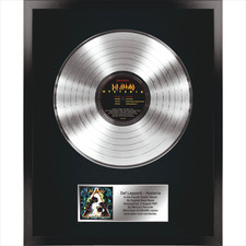 Usado, Def Leppard – Hysteria / LP Platinum 12" / Lembrança em moldura preta / Lembranças comprar usado  Enviando para Brazil