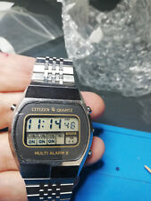Citizen multi alarm 2 vintage uhr montre watch digital 80's comprar usado  Enviando para Brazil