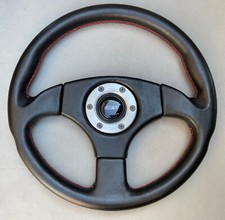 Volante de couro preto genuíno 1991 "RAID" FIAT 360mm - Ótimo estado comprar usado  Enviando para Brazil