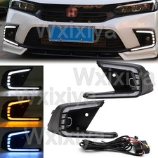 DRL para Honda Civic 22-23 LED luz de circulação diurna farol de neblina com seta comprar usado  Enviando para Brazil