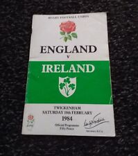 Rugby union programme for sale  Ireland