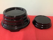 Vintage black glass for sale  RUGBY
