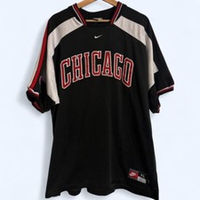 Camiseta vintage anos 90 Nike Chicago Bulls basquete estilo aquecimento GG, usado comprar usado  Enviando para Brazil