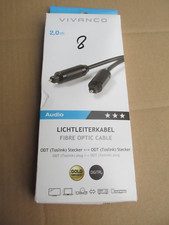 Lichtleiterkabel audio 2meter gebraucht kaufen  Lotte