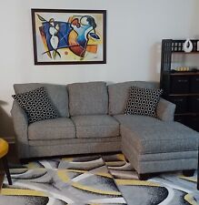 Black gray sofa for sale  Severn