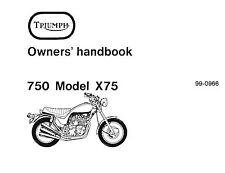 Triumph owners manual for sale  Lexington