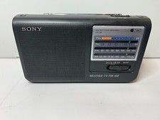 Usado, Rádio portátil Sony ICF-36 TV meteorológica FM AM 4 bandas testado e funcionando comprar usado  Enviando para Brazil
