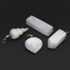 Selenite pendant necklace for sale  SOUTHALL