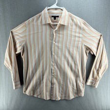 Camisa masculina Banana Republic grande listra pastel botão para baixo, usado comprar usado  Enviando para Brazil
