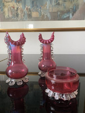 Victorian cranberry glass for sale  MANCHESTER