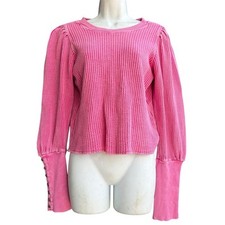 Blusa Free People FP One Wesley térmica manga longa botão gola redonda tamanho M comprar usado  Enviando para Brazil