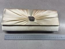 Cream satin clutch for sale  SWADLINCOTE