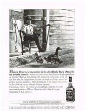 PUBLICITE ADVERTISING  1991  JACK DANIEL'S  Le whisky JACK OWEN, usado comprar usado  Enviando para Brazil