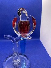 Crystal glass parrot for sale  JEDBURGH