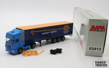 Usado, Caminhão semi-reboque de lona AWM Scania 124 TL "ASG Tom Lechen" 53413 1:87 /AW27 comprar usado  Enviando para Brazil