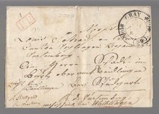 1838 lettera piegata usato  Bagnacavallo