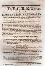 Décret relatif à la liquidation des frais de transport de la guillotine.1793 comprar usado  Enviando para Brazil