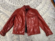 Jaqueta feminina Schott NYC Sportswear couro vermelho/laranja motocicleta tamanho 12 pequena comprar usado Jaqueta feminina Schott NYC Sportswear couro vermelho/laranja motocicleta tamanho 12 pequena comprar usado  Enviando para Brazil