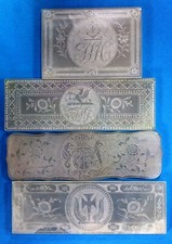 4 ANTIGAS FICHAS CHINESAS DE BALCÕES DE JOGOS ARMORIAL MADREPÉROLA + FOLHETOS comprar usado  Enviando para Brazil