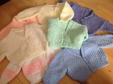 Hand knitted baby for sale  PORTSMOUTH