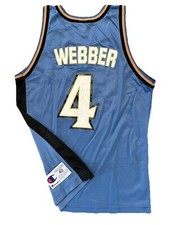 Camiseta azul masculina Chris Webber Washington Wizards campeão 40, usado comprar usado  Enviando para Brazil