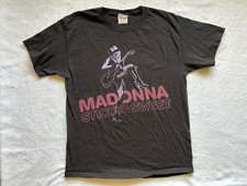 Camiseta Madonna Sticky & Sweet Tour gráfica de guitarra tamanho grande comprar usado  Enviando para Brazil