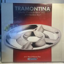 Bandeja de aço inoxidável Tramontina. Novo na caixa. 14 1/8 pol. Brasil comprar usado  Enviando para Brazil