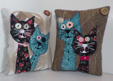 Cat pillows whimsical for sale  New Paris