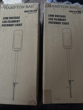Hampton Bay luz de caminho de filamento LED de baixa tensão, construção metálica comprar usado  Enviando para Brazil