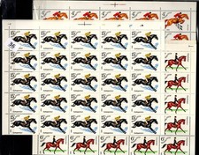 NB 50X RUSIA 1982 - MNH - CABALLO, DEPORTES - HOJA DOBLADA segunda mano  Embacar hacia Mexico