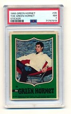 1966 GREEN HORNET #35 THE GREEN HORNET STICKER KATO BRUCE LEE DESMASCARADO PSA 7 QUASE PERFEITO comprar usado  Enviando para Brazil