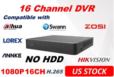 Câmera analógica 1080P 16CH DVR Hikvision UniView Dahua compatível H.265 sem HDD comprar usado  Enviando para Brazil
