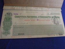 Ancien chéquier comptoir d'occasion  Écos