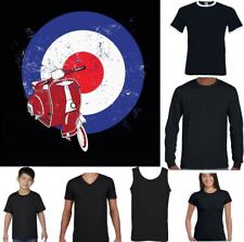Usado, Camiseta SCOOTER Masculina Logotipo MOD Bicicleta Retrô Feminina Feminina Infantil Top comprar usado  Enviando para Brazil